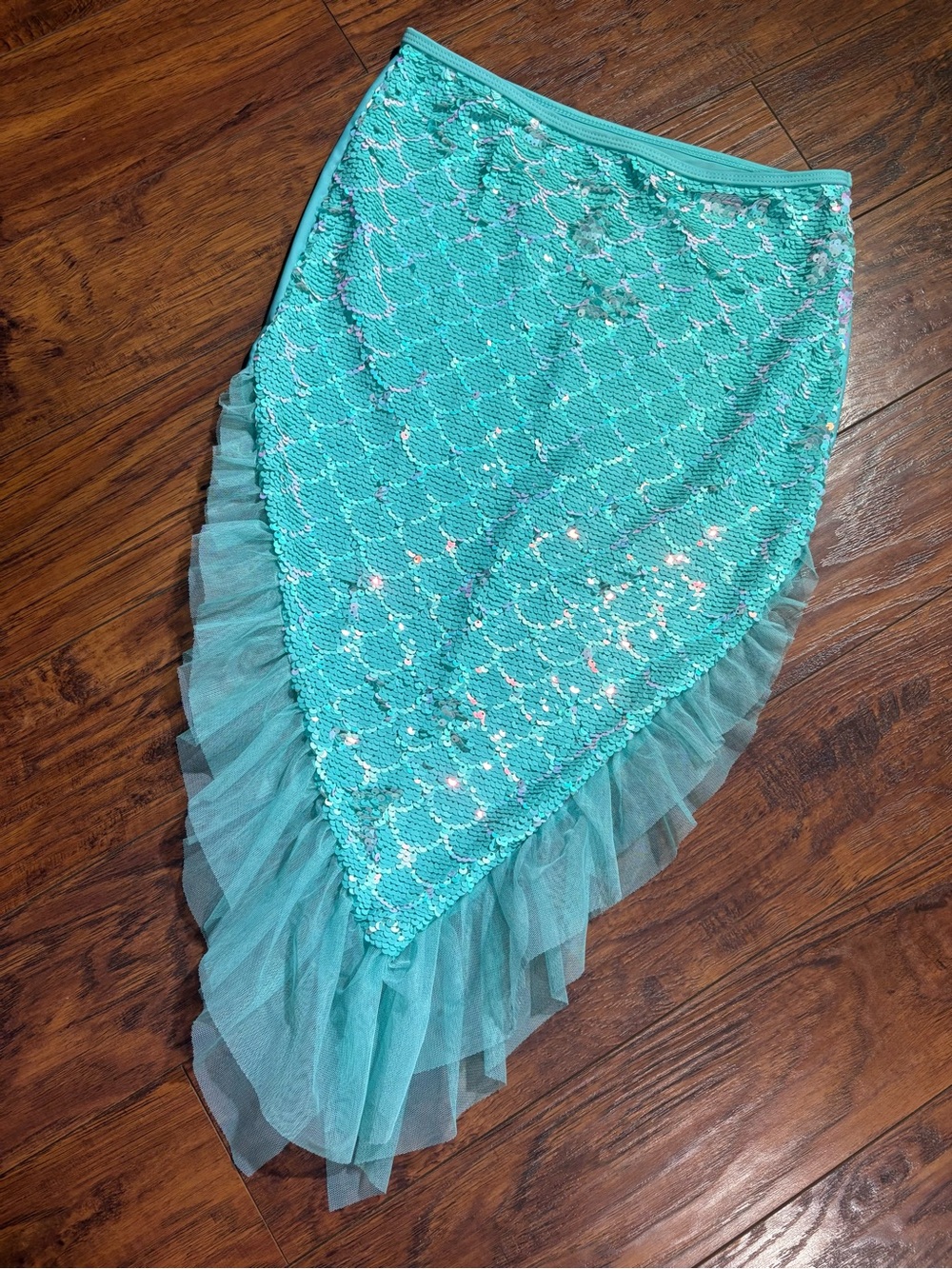 Wonder Nation girls size L 10/12 mermaid swim cover up